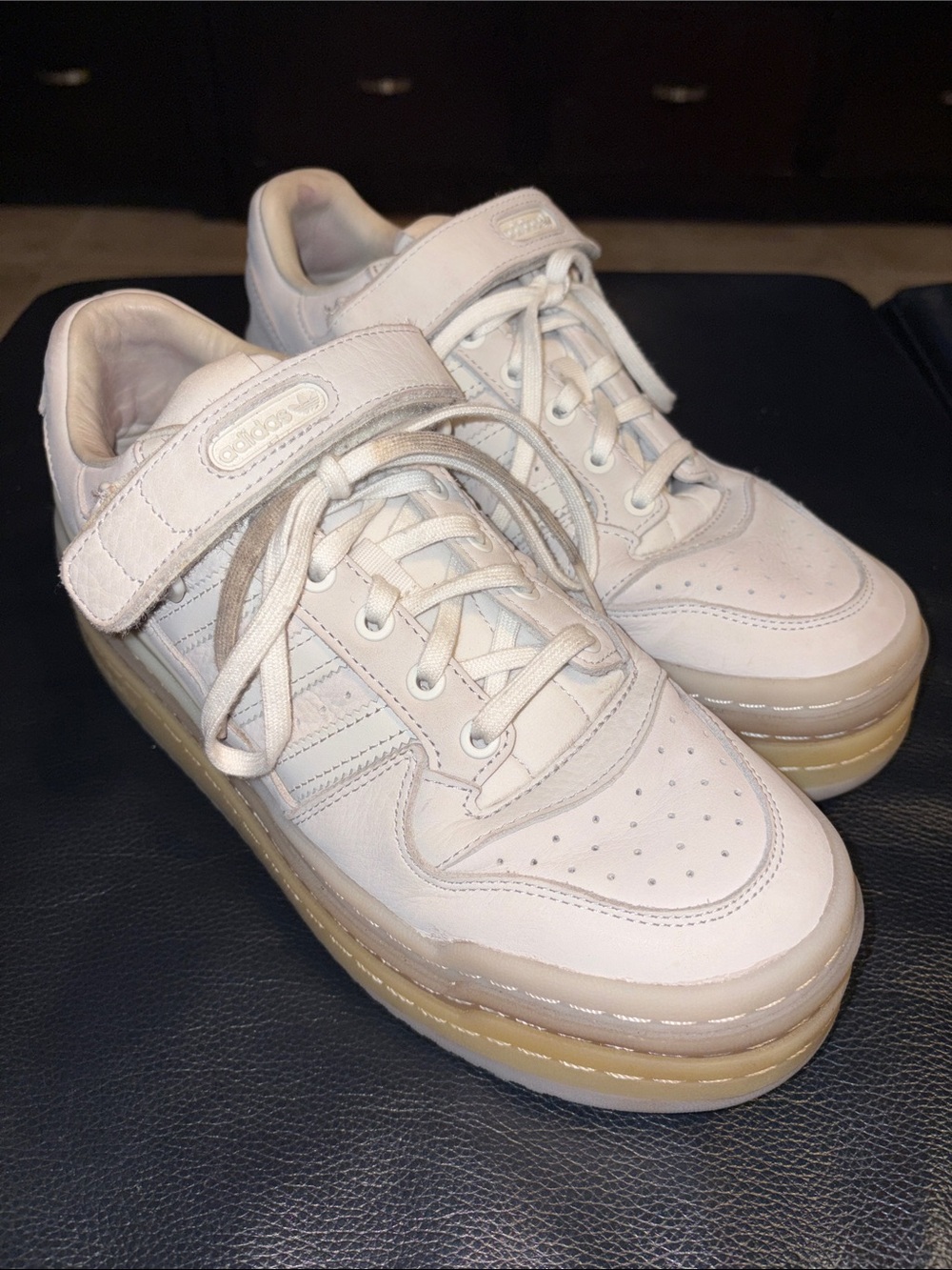 adidas Triple Platform Platforum Low Forum Sneakers Shoes Crystal White Cream